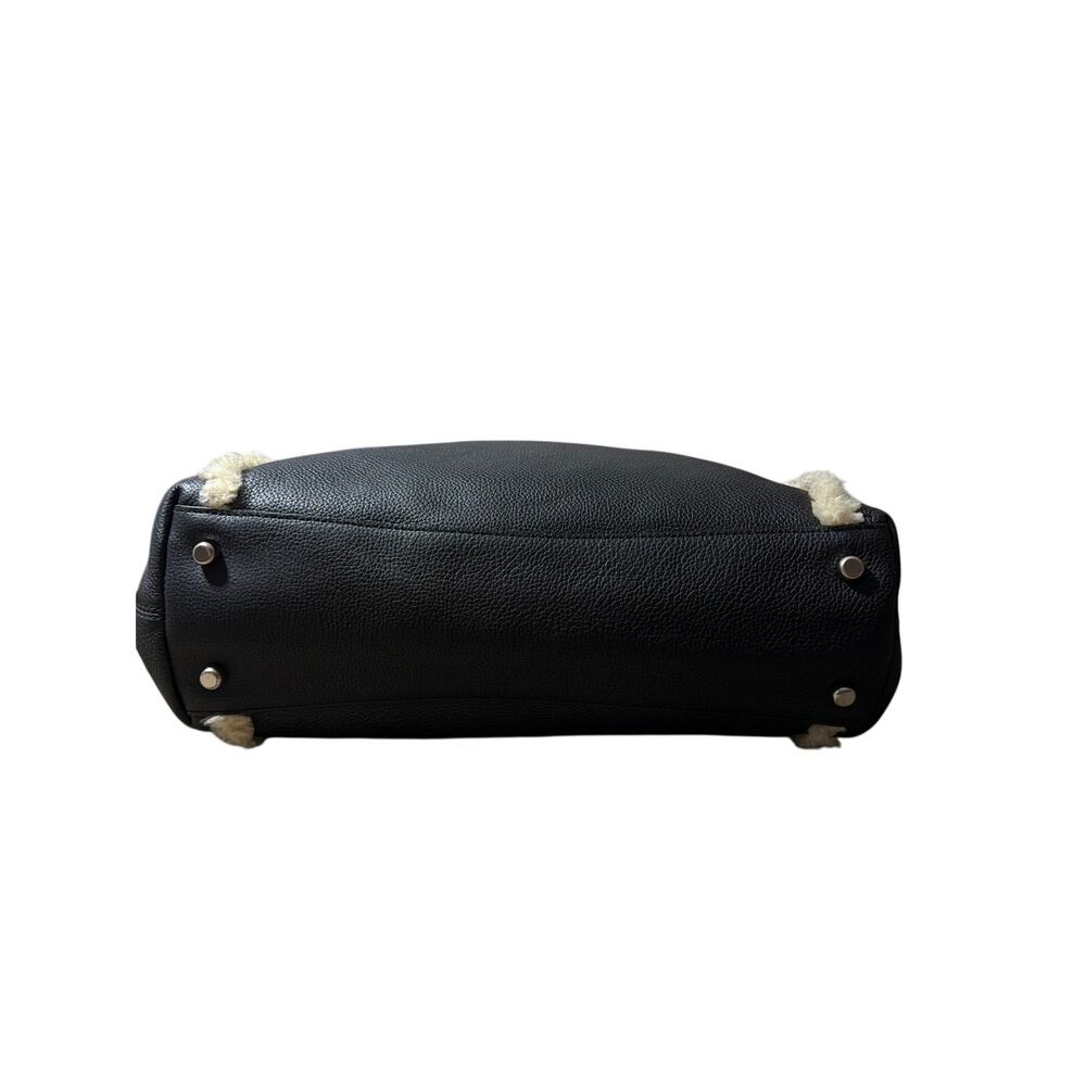 Coach Edie Black Pebbled Leather and Shearling Style 36516NEW without tags - Picture 6 of 9
